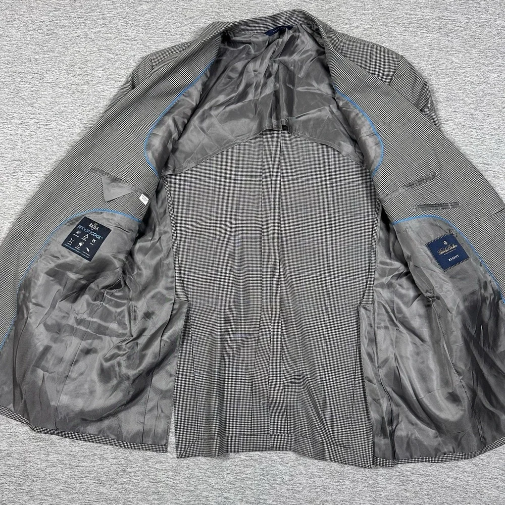 Brooks Brothers Blazer Mens 44 Windowpane Regent Reda Wool Brookscool Travel